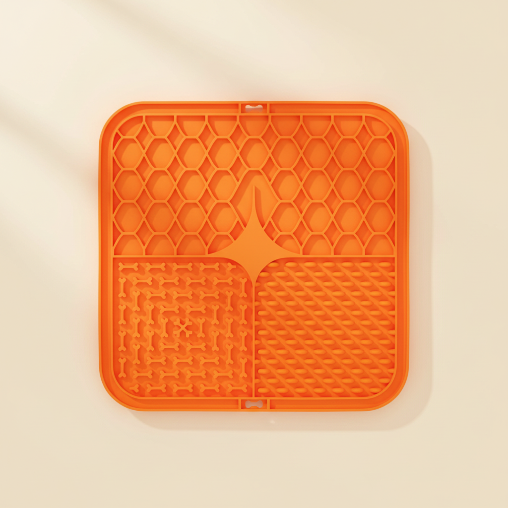 Orange Lick Mat